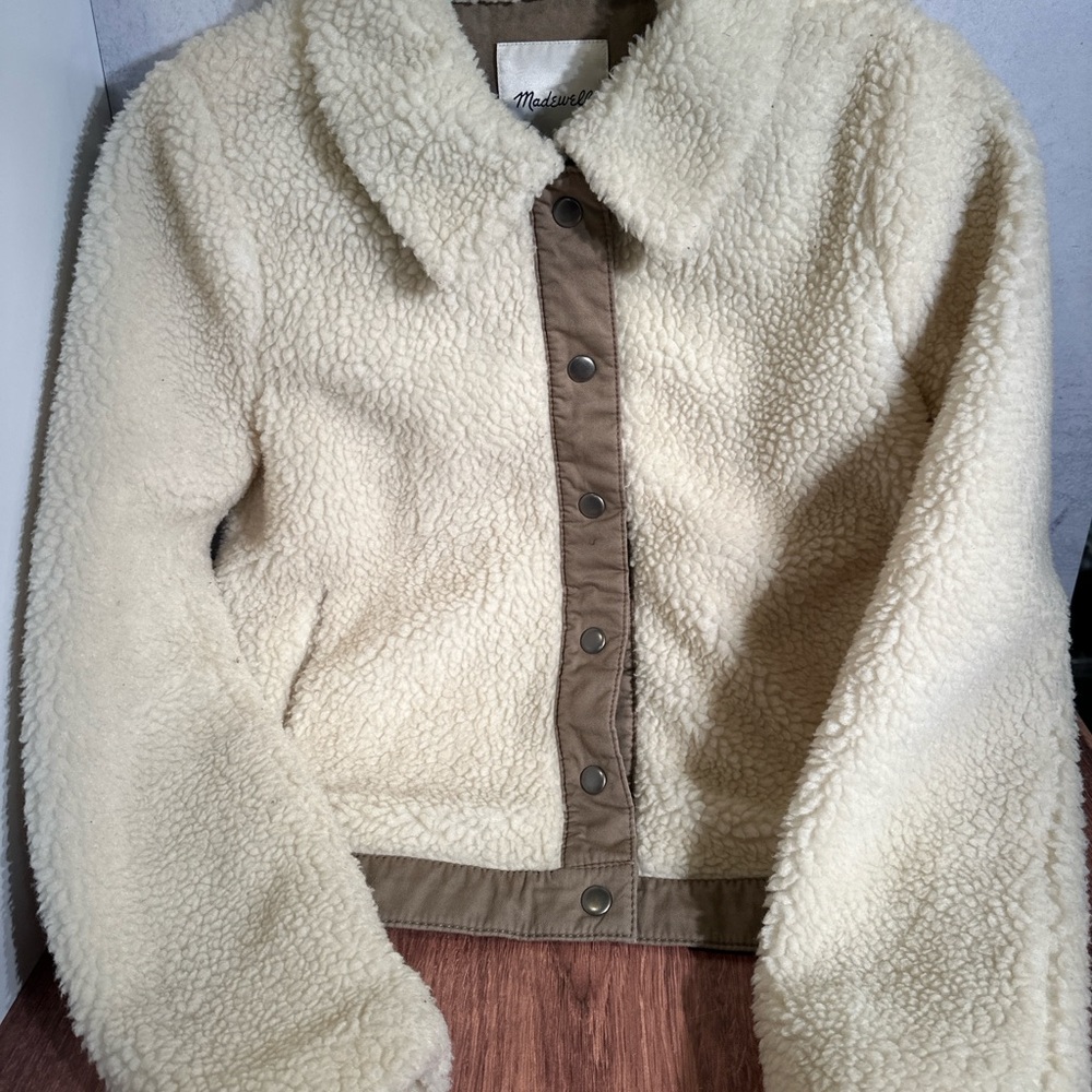 Madewell | Portland Sherpa Jacket sz XS - Girlhood core, hygge